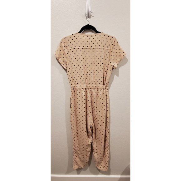 POLAGRAM Nude Polka Black Dots Jumpsuit - Picture 7 of 7